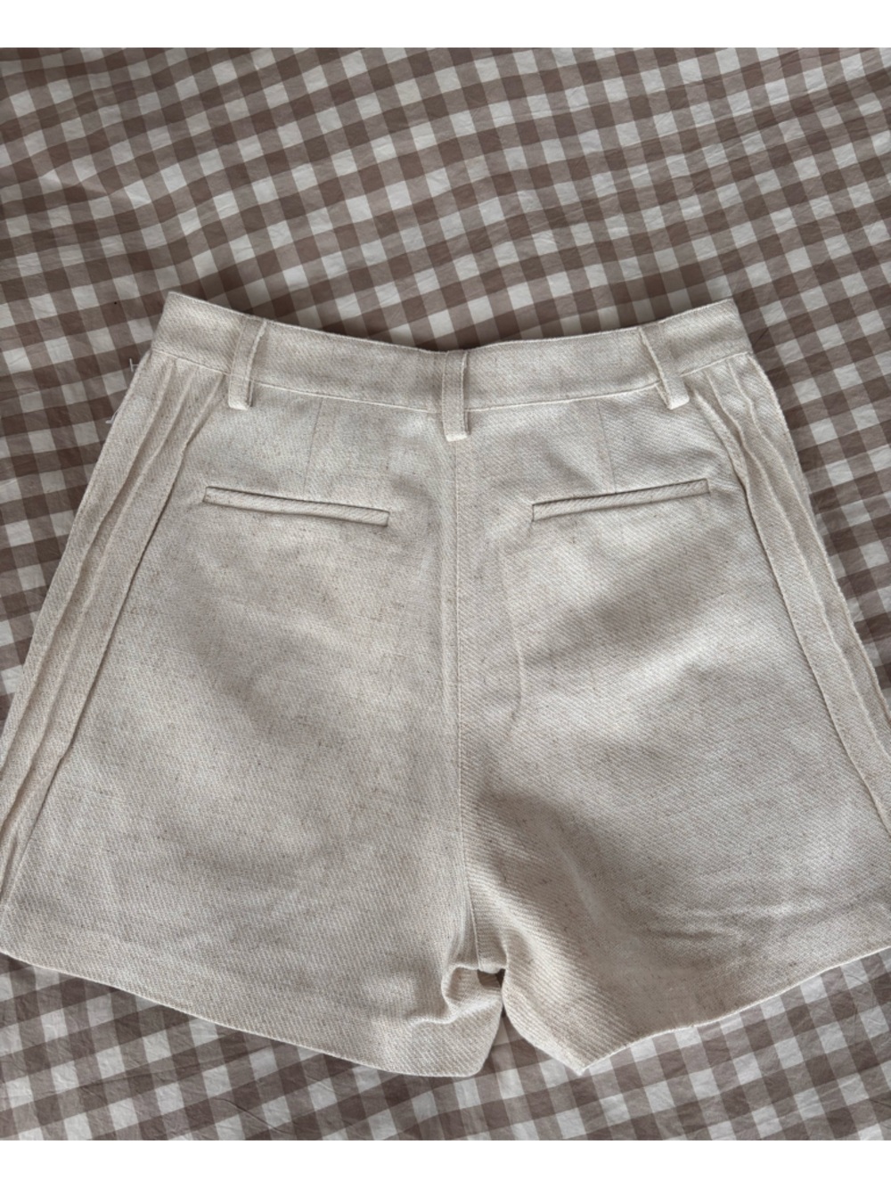 NWOT Ronny Kobo Collection White High-Rise Tailored Shorts | the ally short - Picture 10 of 10